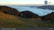 Archived webcam image showing Top station Brauneck on 29 Oct 2026 at 07:33