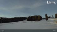 Archived webcam image showing Lipno Kramolín Terrain Park on 26 Feb 2026 at 07:32