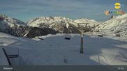 Archived webcam image showing Chairlift Riedkopf - Klösterle on 26 Feb 2026 at 19:48