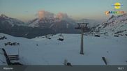 Archived webcam image showing Chairlift Riedkopf - Klösterle on 20 Mar 2026 at 03:04