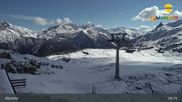 Archived webcam image showing Chairlift Riedkopf - Klösterle on 17 May 2026 at 09:14