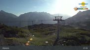Archived webcam image showing Chairlift Riedkopf - Klösterle on 18 Jun 2026 at 07:30
