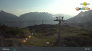 Archived webcam image showing Chairlift Riedkopf - Klösterle on 3 Aug 2026 at 07:19