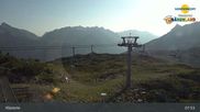 Archived webcam image showing Chairlift Riedkopf - Klösterle on 3 Aug 2026 at 08:19