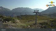 Archived webcam image showing Chairlift Riedkopf - Klösterle on 3 Aug 2026 at 09:19