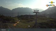 Archived webcam image showing Chairlift Riedkopf - Klösterle on 4 Aug 2026 at 07:57