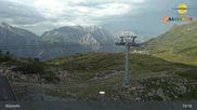 Archived webcam image showing Chairlift Riedkopf - Klösterle on 4 Aug 2026 at 19:57