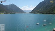 Archiviertes Webcam Bild: Pertisau: Blick vom Hotel Post auf den Achensee am 29.05.2026 um 12:07 Uhr