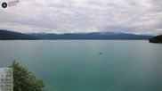 Archived webcam image showing Walchensee: View Hotel Karwendelblick on 6 Jul 2026 at 12:20
