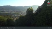 Archiviertes Webcam Bild: Blick auf Bodenmais in Niederbayern am 26.08.2026 um 07:35 Uhr