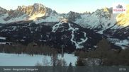Archived webcam image showing Stiergarten Mountain, Sexten Dolomites on 26 Feb 2026 at 07:12