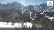 Archived webcam image showing Stiergarten Mountain, Sexten Dolomites on 26 Feb 2026 at 13:12