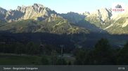 Archived webcam image showing Stiergarten Mountain, Sexten Dolomites on 26 Aug 2026 at 07:33