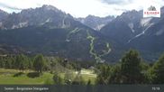 Archived webcam image showing Stiergarten Mountain, Sexten Dolomites on 26 Aug 2026 at 15:33