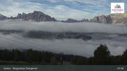 Archived webcam image showing Stiergarten Mountain, Sexten Dolomites on 18 Sep 2026 at 08:58