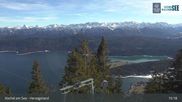 Archived webcam image showing Webcam Herzogstand: View Lake Kochel on 26 Feb 2026 at 15:56