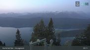 Archiviertes Webcam Bild: Blick vom Herzogstand auf den Kochelsee am 25.05.2026 um 05:19 Uhr