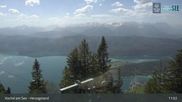 Archiviertes Webcam Bild: Blick vom Herzogstand auf den Kochelsee am 25.05.2026 um 11:19 Uhr