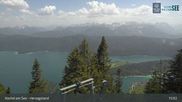 Archiviertes Webcam Bild: Blick vom Herzogstand auf den Kochelsee am 25.05.2026 um 15:19 Uhr