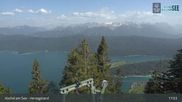 Archiviertes Webcam Bild: Blick vom Herzogstand auf den Kochelsee am 25.05.2026 um 17:19 Uhr