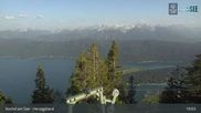 Archiviertes Webcam Bild: Blick vom Herzogstand auf den Kochelsee am 25.05.2026 um 19:19 Uhr