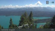Archiviertes Webcam Bild: Blick vom Herzogstand auf den Kochelsee am 12.07.2026 um 15:40 Uhr