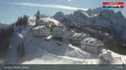 Archiviertes Webcam Bild: Tarvisio - Panorama Monte di Lussari am 26 Feb 2026 um 11:10 Uhr