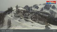 Archiviertes Webcam Bild: Tarvisio - Panorama Monte di Lussari am 12.04.2026 um 13:11 Uhr