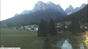 Archived webcam image showing Waldheim near Sexten on 14 Sep 2026 at 06:52