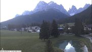 Archived webcam image showing Waldheim near Sexten on 14 Sep 2026 at 07:52