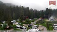 Archived webcam image showing Caravanpark of Sexten - Moos on 11 Jun 2026 at 07:11