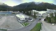 Archived webcam image showing Biathlon stadium Antholz on 30 Apr 2026 at 07:49