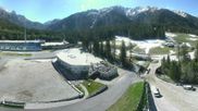 Archived webcam image showing Biathlon stadium Antholz on 30 Apr 2026 at 10:49