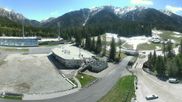 Archived webcam image showing Biathlon stadium Antholz on 30 Apr 2026 at 12:49