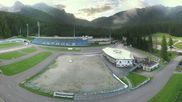 Archived webcam image showing Biathlon stadium Antholz on 16 Jul 2026 at 06:24