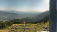 Archiviertes Webcam Bild: Skigebiet Dreiländereck: Blick auf Arnoldstein am 30.08.2026 um 08:39 Uhr