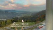 Archiviertes Webcam Bild: Skigebiet Dreiländereck: Blick auf Arnoldstein am 14.10.2026 um 18:33 Uhr