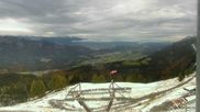 Archiviertes Webcam Bild: Skigebiet Dreiländereck: Blick auf Arnoldstein am 25.10.2026 um 12:12 Uhr