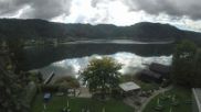 Archived webcam image showing Ossiacher See: Hotel Seerose on 12 Oct 2026 at 12:56