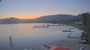 Archived webcam image showing Längsee lake on 1 Oct 2026 at 06:57