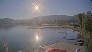 Archived webcam image showing Längsee lake on 1 Oct 2026 at 08:57