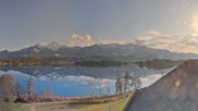 Archived webcam image showing Faaker See lake, direction south on 4 Mar 2026 at 16:48