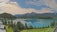 Archived webcam image showing Faaker See lake, direction south on 12 Jun 2026 at 10:55