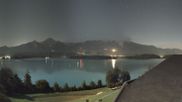 Archived webcam image showing Faaker See lake, direction south on 1 Oct 2026 at 00:58