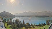 Archived webcam image showing Faaker See lake, direction south on 1 Oct 2026 at 10:58