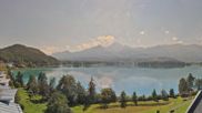 Archived webcam image showing Faaker See lake, direction south on 1 Oct 2026 at 12:58