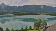 Archived webcam image showing Faaker See lake on 12 Jun 2026 at 08:00