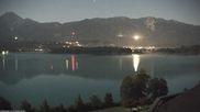 Archived webcam image showing Faaker See lake on 1 Oct 2026 at 00:56