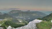 Archived webcam image showing Nassfeld: Panoramic view Gartnerkofel on 9 Aug 2026 at 07:21