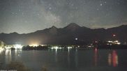 Archived webcam image showing Faaker See lake, Mittagskogel on 12 Jun 2026 at 00:04